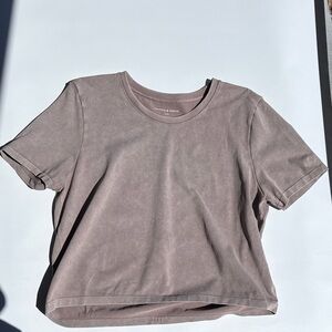 Women's Washed Taupe Crew Tee by Balance